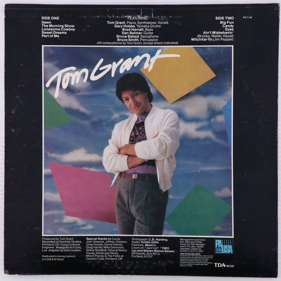 Tom Grant - Self Titled - 1983 Jazz Mono 12" LP Vinyl Record Pausa PR 7145 - Picture 2 of 16